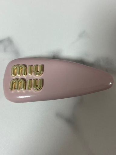 値下げ miumiu ヘアピン ピンク