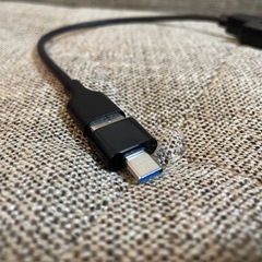 24TBのHDDにも対応！！　SATA-USB変換ケーブル 電源アダプター付き USB Type-C 変換アダプター付き の画像