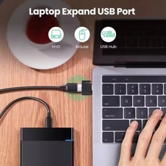 USB Type-CポートをUSB 3.0ポートに変換するアダプタ4個セットです。の画像