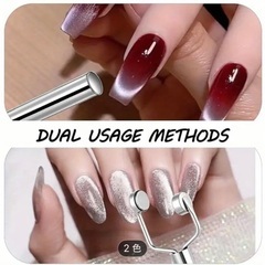 ジェルネイル　Y字マグネット　キャットアイの画像