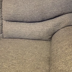 ニトリ3人掛けソファ　グレーの画像