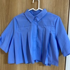 プリーツシャツブラウス✨新品の画像