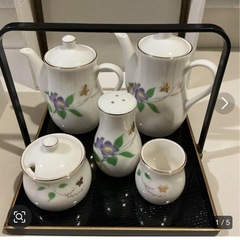 【未使用】陶彩　草花調味揃の画像