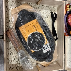 【未使用】岩鋳　南部鉄器ステーキ皿セットの画像