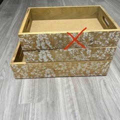 木製　小物収納箱　2個の画像