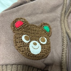 ミキハウス　くまさんパーカー90の画像