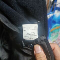 美品！CHAPS RALPH LAUREN アンゴラ混チェスターコート ネイビーの画像