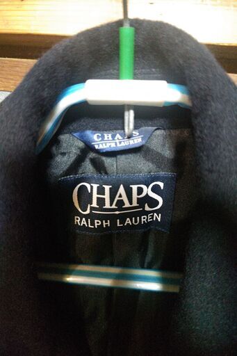 美品！CHAPS RALPH LAUREN アンゴラ混チェスターコート ネイビー とヒートテックネックウォーマーおまけ