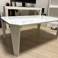 ニトリ　折りたたみテーブル ホワイト