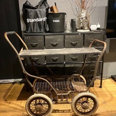 【値下げ】アンティークシェルフ　乳母車　の画像