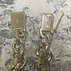 ☆早い者勝ちです☆高級！！シルバー 925 刻印 喜平　マイアミ　ネックレス silver 8mm ,SILVER 刻印 喜平 シルバー ネックレスの画像