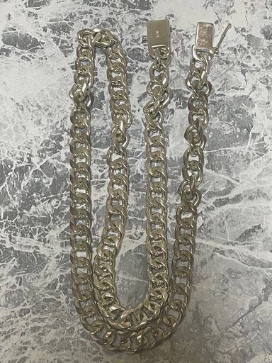 ☆早い者勝ちです☆高級！！シルバー 925 刻印 喜平　マイアミ　ネックレス silver 8mm ,SILVER 刻印 喜平 シルバー ネックレス