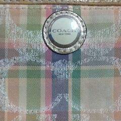 COACH 長財布 シグネチャー チェック柄の画像
