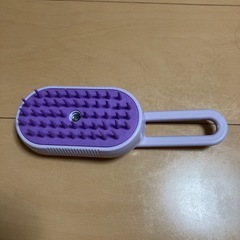 ⭐️スチーム機能付き 猫ブラシ 稼働可能なハンドル付き USB充電　新品未使用⭐️の画像