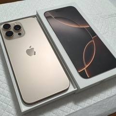 iPhone16 ProMax 256GB でデザートチタニウムの画像