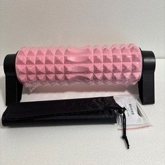 ヨガポール 適度な柔らかさと弾力性 ピンク 収納袋付き 筋膜 ローラー 男女兼用の画像