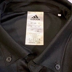 【美品】adidas アディダス 半袖ポロシャツ メンズXS（150〜160相当）ブラックの画像
