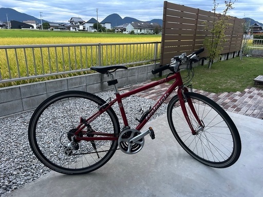 ラレー　クロスバイク　赤
