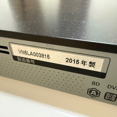 パナソニック　DIGA Blu-rayレコーダーの画像