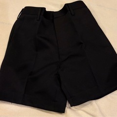【美品】小学校 制服ズボン ショートパンツ 160A✨冬用・洗い替えに！名前記入ありの画像