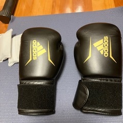adidas トレーニンググローブ　10oz 一般男性向け   ミット付きの画像