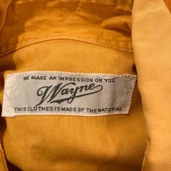 メンズ　シャツ　オレンジ色の画像