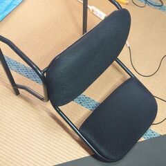 座敷椅子  黒  ◐二基有ります✨の画像