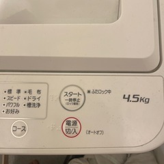 せんたく洗濯機の画像