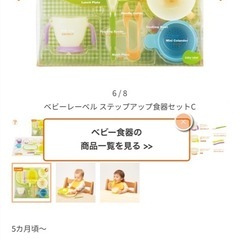 【新品】ベビーレーベル ステップアップ食器セットの画像