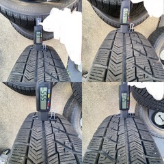 受け渡し決まりました！ブリヂストンスタッドレス155/65R14 VRX ４本セット　組み替え　組み込みします。 の画像