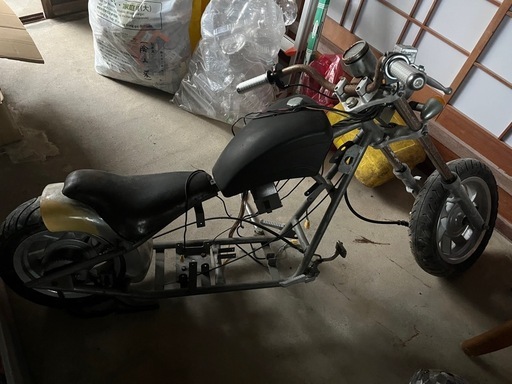 ジャズ風キットバイク　アメリカン　ポケバイ　部品取り　ジャンク　書類有り ジャズ風キットバイクアメリカンポケバイ部品取りジャンク書類有り