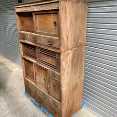 大正ロマン　水屋　箪笥　戸棚の画像