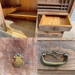 大正ロマン　水屋　箪笥　戸棚の画像