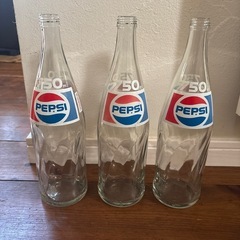ペプシ　空き瓶　レトロ　3本セットの画像