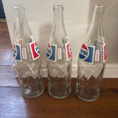 ペプシ　空き瓶　レトロ　3本セットの画像