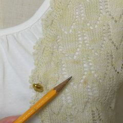 カーディガン　イエロー　レディースの画像