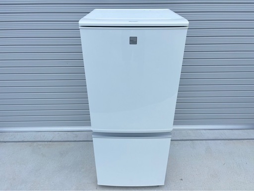 【決まりました】SHARP 冷蔵庫 2ドア 左右開き つけかえどっちもドア 137L 2017年製 SJ-14E4-KW ホワイト シ