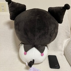 クロミ　超超ＢＩＧぬいぐるみ　かしげポーズ　プライズ　タグ付きの画像