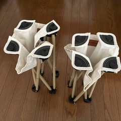 【1度使用】折りたたみ椅子　キャンプイス　の画像