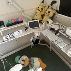 L字ゲーミングデスク  テーブル（9月中）の画像