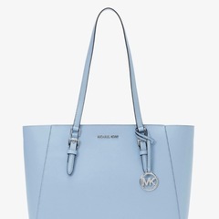 【新品】MICHAEL KORS 3点セット トートバッグ 財布 ポーチ ライトブルーの画像
