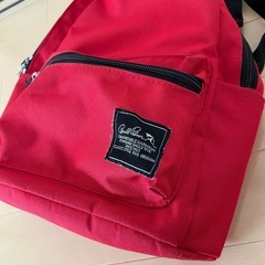 アーノルドパーマ　シンプル＆お洒落　赤　子ども　キッズ　リュックサックの画像