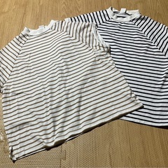 ボーダー　トップス　2枚セットの画像