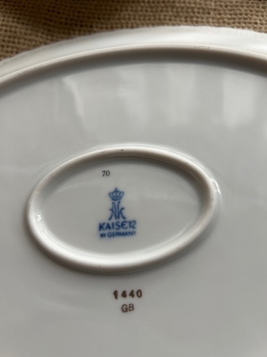 【新品未使用・高島屋購入】 KAISER カイザー 花柄 洋食器セット 西ドイツ製 22個セット