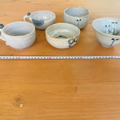 ⭐︎未使用⭐︎ 配達可
おしゃれスープマグ 茶碗 5枚セット　ハンドメイドの画像