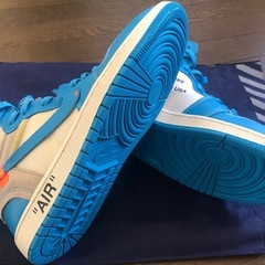 価格応談　オフホワイト×ナイキ エアジョーダン1 ハイ UNCの画像