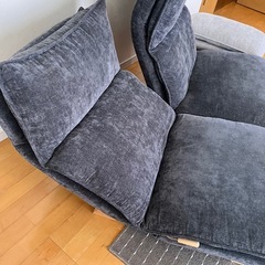 リクライニングソファ　２人用ちゅうこ中古の画像