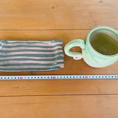 ⭐︎未使用⭐︎マグカップ&平皿セットおしゃれの画像