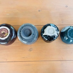 ⭐︎未使用⭐︎茶碗4皿セットおしゃれ和皿　ハンドメイドの画像