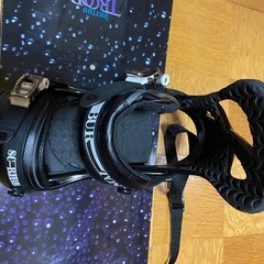 (141)Burtonスノーボード板+ビンディング(流れ止め付き )の画像